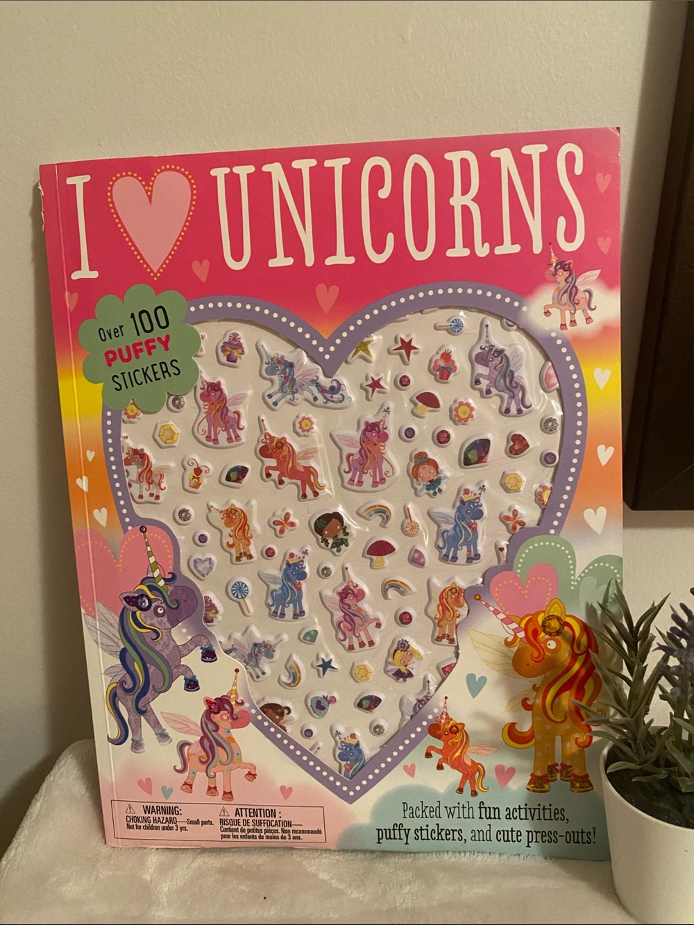 NEW🌈 I Love Unicorns DIY Activity Book stickers, cut outs, mazes